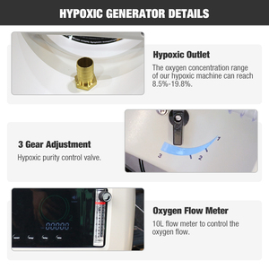 Ihhht Hipoxico Máy 3 Bánh Răng Có Thể Điều Chỉnh Generador De Hipoxia Mô Phỏng 1200M-7000M Độ Cao Thiếu Oxy Máy Phát Điện Với Đầu Lều - Product Image 4