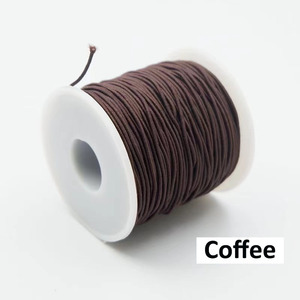 Cuerda de cordón suave de alta elasticidad, cuerdas de 1,5mm, hilo elástico, 100 metros/rollo para pulsera, cuerda elástica para pulseras - Product Image 5