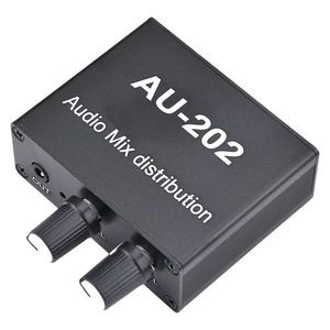 AU-202 Power <strong>amplifier</strong> Audio <strong>amplifier</strong> Audio signal <strong>amplifier</strong> Headset external volume power <strong>control</strong> two <strong>outputs</strong> - Product Image 3