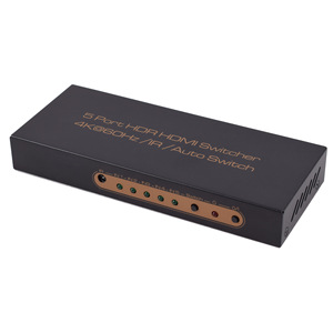 VCOM 5 en 1 Out 2,0 V HDMI Switch 4K 60Hz 3D Computers Selector Box con control remoto IR - Product Image 4