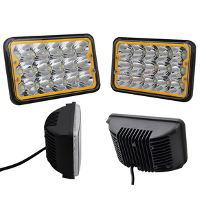 5 นิ้ว 45W LED ไฟหน้าสี่เหลี่ยม DRL LED สูงต่ําหลอดไฟ LED ขับรถไฟหน้า 45W 6000K สําหรับรถบรรทุก SUV รถ - Product Image 2