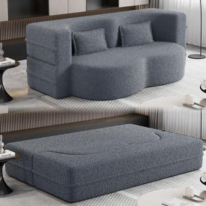 圧縮ソファセット家具圧縮真空圧縮ソファベッドコンパクト折りたたみソファベッドグレー - Product Image 4