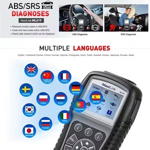 MaxiLink ML619车载诊断2扫描仪ABS SRS OBDII读码器汽车诊断工具汽车扫描仪自动链接AL619 - Product Image 3