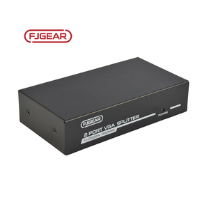 FJ-2502A FJGEAR 2 Port <strong>1</strong> in 2 Out <strong>VGA</strong> Video <strong>Splitter</strong> 250MHz 30 Meters Remote Transmission 1920*1440 Resolution <strong>VGA</strong> <strong>Splitter</strong> - Product Image 2