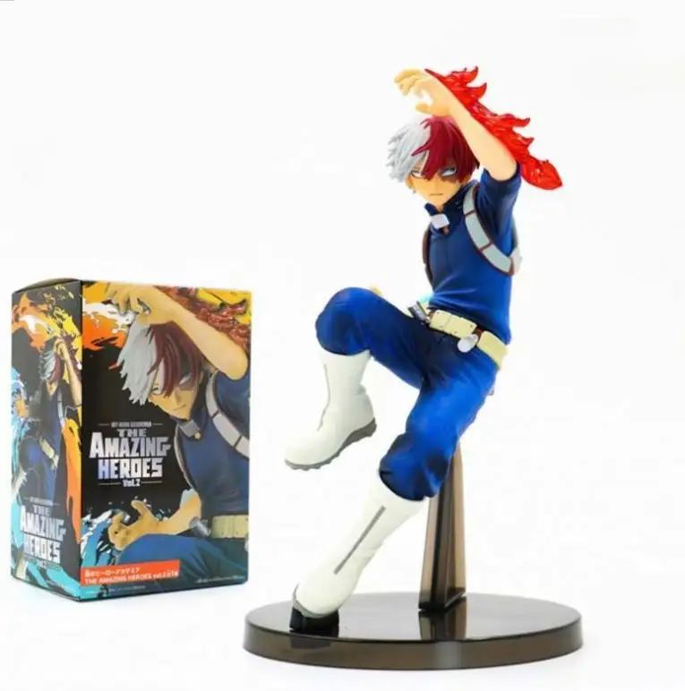 Anime PVC şekil oyuncak benim kahraman akademi/boku hiçbir kahraman akademi Todoroki Shoto 19cm dekorasyon Kimetsu hiçbir Yaiba GP Unisex komik