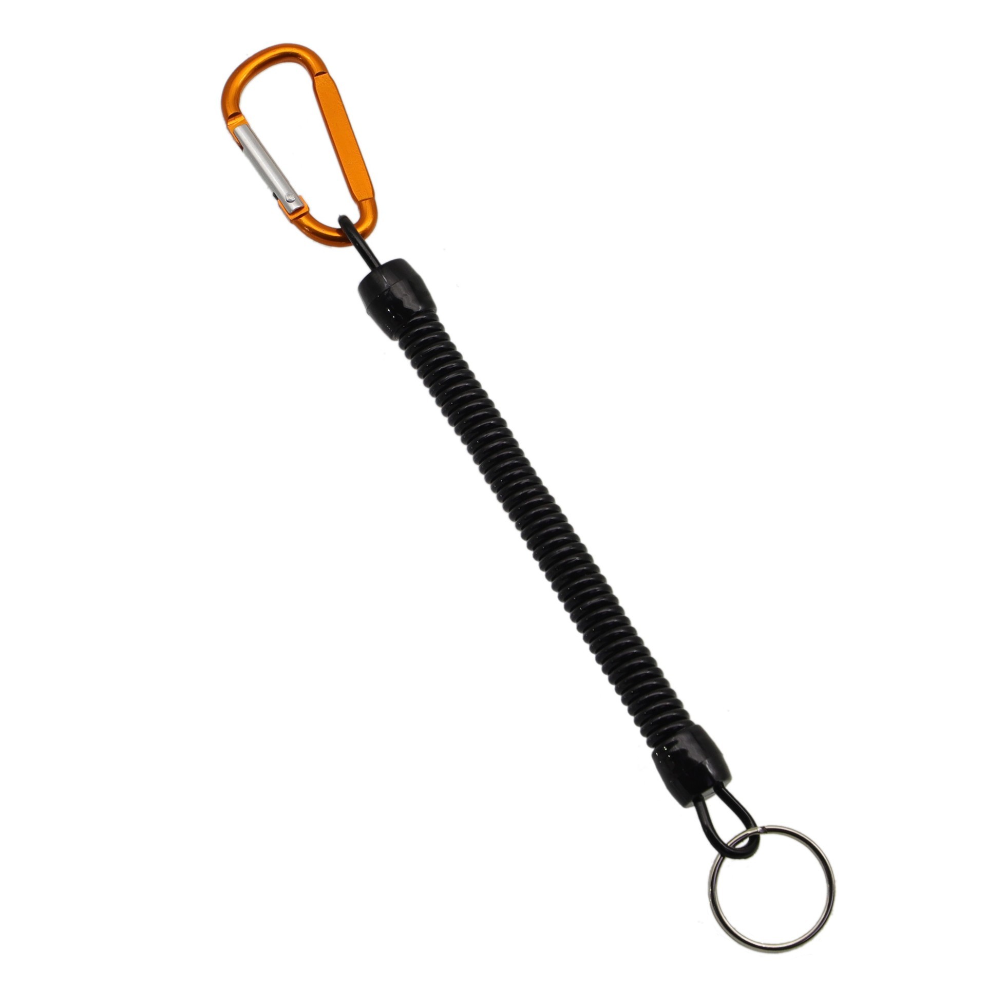 Orange-colored black rope iron ring