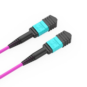 Low Loss MPO/<strong>MTP</strong> Female Connector MM OM3 12 Fibers Fiber Optic Patch Cord Jumper LC/SC/FC <strong>Trunk</strong> Cable for Communication - Product Image 1
