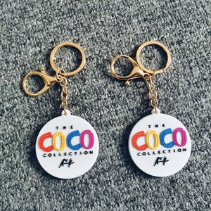 免费样品个性化定制3D/2D软聚氯乙烯橡胶钥匙扣促销礼品，所有类型的硅胶钥匙圈