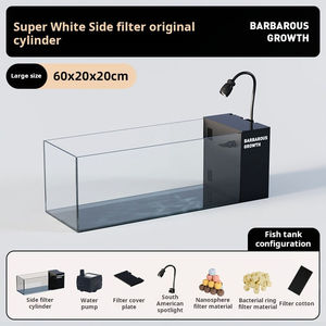 Moderne Stijl Ultra Wit Transparant Glas Rechthoekige Desktop <span class=keywords><strong>Aquarium</strong></span> Hoge Kwaliteit 220V Eco-Vriendelijke <span class=keywords><strong>Aquarium</strong></span> Accessoires - Product Image 6