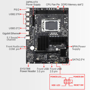 Scheda madre ddr3 amd X89 scheda madre con integrato in 970 chipset SATA2 mSATA slot supporto CPU presa AMD G34 - Product Image 5