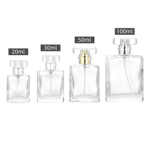 BYPE by PERFUME <strong>25ml</strong> 30ml 50ml 100ml <strong>Flat</strong> Square <strong>Empty</strong> Glass Perfume <strong>Bottle</strong> Spray Perfume Atomizer <strong>Bottles</strong> With Acrylic Caps - Product Image 5