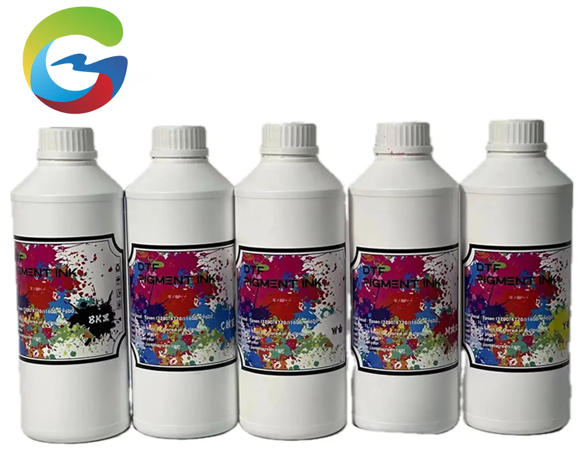 En iyi fiyat orijinal Guangmei CMYK + W Uv baskı Inkjet yazıcı mürekkebi