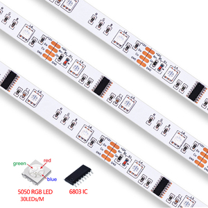 5m RGB Мечта Магия светодиодные полосы DC12V 6803 IC IP67 В комплект поставки одноцветной светодиодной ленты без защиты от воды 5050 SMD 150LED гибкий свет + 133 программа RF контроллер - Product Image 4