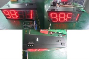 Outdoor 6&quot; <strong>8</strong>&quot; 10&quot; 12&quot; 16&quot; Inch Digital <strong>Led</strong> Street Clock <strong>LED</strong> Time and Temperature Signage Display - Product Image 6