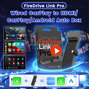 Carlink Kit TV thông minh xe Adapter Android Auto 3 in1 không dây HDMI Carplay Dongle xem video trong xe chơi Ai hộp cho Apple - Product Image 5