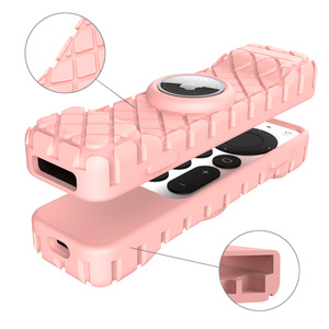 2023 New Smart TV <strong>Remote</strong> Control Silicone Case for Apple TV 4K Siri <strong>Remote</strong> Gen2 <strong>2in1</strong> Silicon Cover for Airtag - Product Image 2