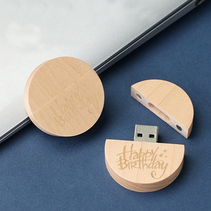 定制木制u盘8GB印刷标志广告u盘带盒 - Product Image 5