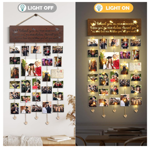 Phát sáng ánh sáng khung hình tốt nghiệp thạc sĩ GRAD mát mẻ trường trung học Quà tặng tốt nghiệp - Product Image 2