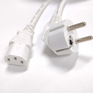 16A 250โวลต์ยุโรปมาตรฐานยุโรป7/7 Schuko เสียบไปที่มุมขวาสาย C13หลัก IEC สายไฟสายไฟสายไฟฟ้า AC สำหรับคอมพิวเตอร์ - Product Image 6