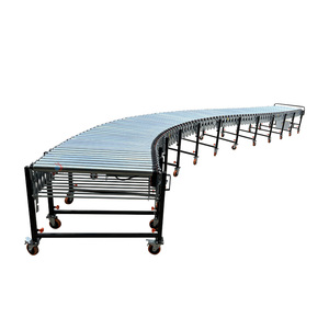 Maximice la eficiencia con sistemas de transportador de rodillos elásticos con ruedas de patín para descarga de carga de contenedores de remolques - Product Image 2
