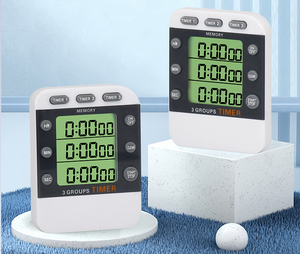 Timer da cucina digitale con funzioni di memoria magnetico 3 gruppi conto alla rovescia fino - Product Image 4