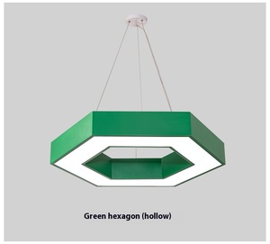 モダンLEDカラフル中空六角ハンギングライトジムオフィス幼稚園教室商業用LEDライト天井用 - Product Image 2