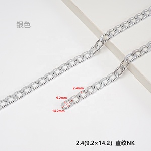 Clothing Embossed Flat <strong>Chain</strong> Diy Bag Decoration Accessories Custom <strong>Chain</strong> Cuban Light <strong>Chain</strong> Does Not Rust Not Fade - Product Image 3