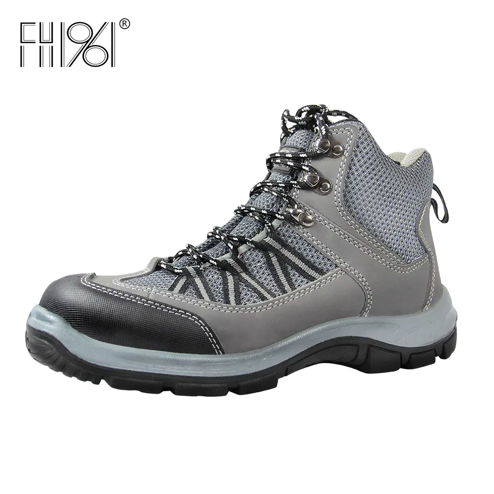 FH1961Safety ayakkabı açık iş çelik ayak ağır koruma için sağlam tasarım su geçirmez kaymaz taban
