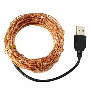 DC5V 3m 30LED נחושת חוט USB רב צבע חג המולד פיות מחרוזת אורות
