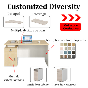 Moderno Design semplice personale scrivania modulare in legno tavolo per postazioni di lavoro dipendenti configurare set di mobili per ufficio - Product Image 2