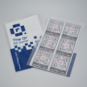 Logotipo de hoja de impresión en color personalizado Datos variables impresos Número de serie Código de barras Código QR Etiqueta adhesiva - Product Image 1