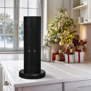 Luxe Hotel Waterloze Slimme Etherische Olie Toren Aroma Diffuser Zilver Zwart Cilindrische Geur Diffuser Voor Thuisgebruik - Product Image 2