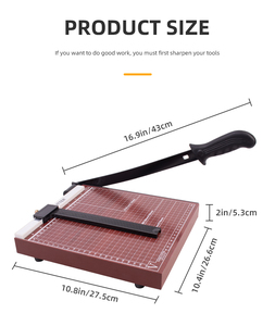 ZEQUANスチールペーパーカッターオフィスマニュアルペーパーカッターA4ギロチンペーパートリマーカッター - Product Image 2