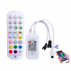 DC 5V-24V WS2811 WS2812B Пиксельная Адресуемая Светодиодная лента RGB Dream Color 24 ключа пульт дистанционного управления приложением Smart Led Controller - Product Image 1