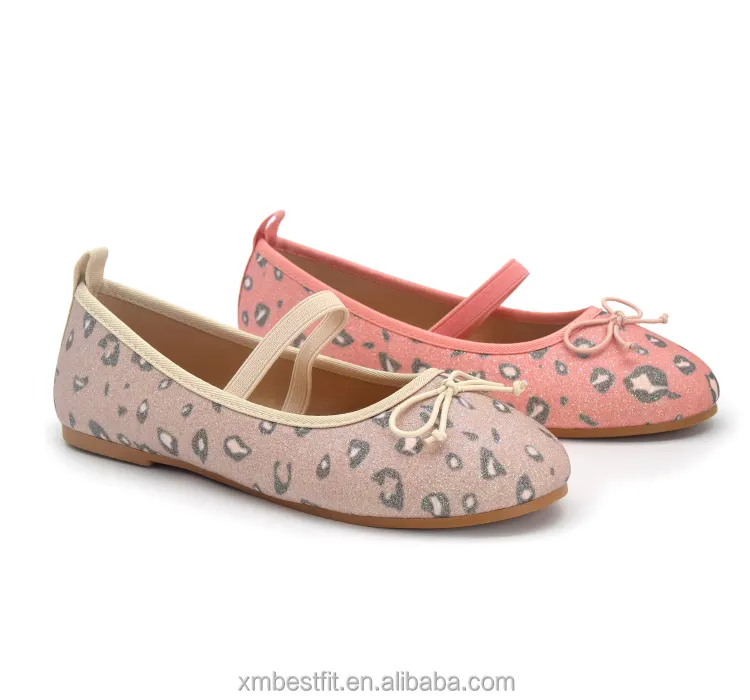 Großhandel Leopard Muster Mädchen Prinzessin Sandale Kinder Kleinkind Schule flache Schuhe Outdoor Baby Ballerinas Schuhe