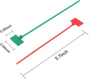 منتج من الأشرطة الحلقية ذات القفل الذاتي وصديقي للكابلات من النايلون مع ربطة عنق مع ملصق مزود بالطاقة والأسلاك وعلامة السوستة - Product Image 3