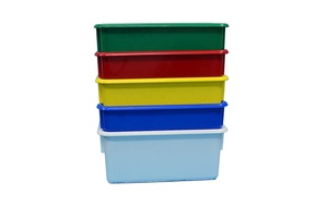 Heavy Duty Logistic Distribution Plastic Storage <strong>Crates</strong> <strong>Stack</strong> <strong>and</strong> <strong>Nest</strong> Totes Turnover Boxes for Ecommerce Delivery