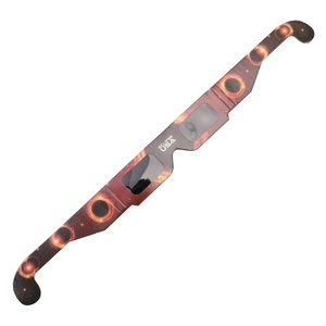 太阳观测眼镜纸日食眼镜日全食观测眼镜黑色镜片日食眼睛 - Product Image 3