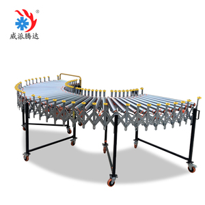 Container <strong>and</strong> Truck <strong>Loading</strong> <strong>and</strong> <strong>Unloading</strong> Movable O-Belt Driven Roller Conveyor - Product Image 5