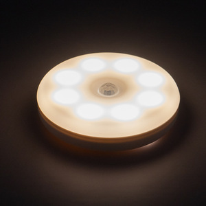 2023小型ミニモーションセンサー天井ナイトライトバスルーム階段スマート天井LED電球ベストヒューマンセンサーライト - Product Image 1
