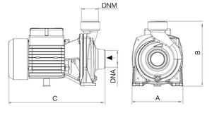 PHm/5C Civil&amp;Agricultural Irrigation <strong>2</strong>&quot;X2&quot; 0.8 HP High Flow Electric Clean Water Surface <strong>Pump</strong> - Product Image 3