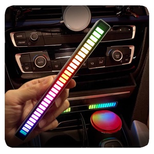 New Car <strong>Computer</strong> Screen Game Decoration 32 Bit Rgb Sound Light Bar Voice <strong>Control</strong> LED Music Rhythm Lights Lamp - Product Image 1