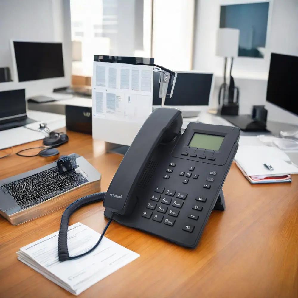 Téléphone de bureau VOIP à 2 lignes SIP Audio HD à faible coût avec EHS et POE Téléphone IP sip d'hôtel