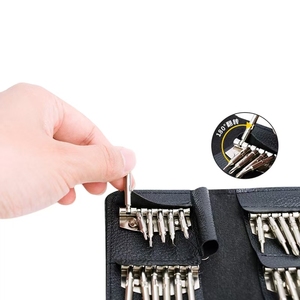 <strong>24</strong> in One Screwdriver Set Leather <strong>Bag</strong> Portable Phone and Computer Repair Model 25 in One Screwdriver <strong>Tool</strong>