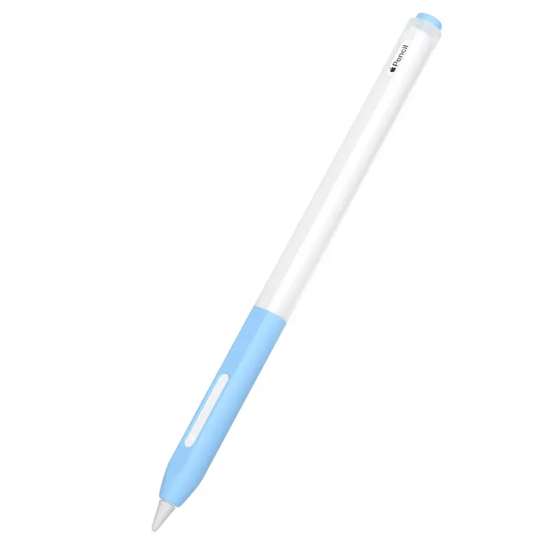 Capa de silicone para caneta stylus, capa de silicone para Apple, iPad, tablet, 2a geração, tela sensível ao toque, suporte para caneta stylus