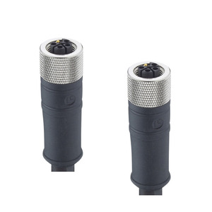 Actuator Sensor Cordset with Overmolded Circular Connector:M12 Female Straight L-coded, 4/5 Pole IP67 PUR 2m, 1200 05L 332 2m - Product Image 2