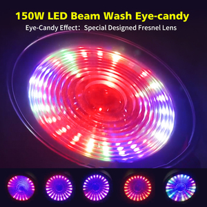 150W RGBW 4in1ズームウォッシュDMX背景<span class=keywords><strong>LED</strong></span>ムービングヘッドライトステージバーDjディスコショー用