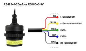 4-20mA RS485 Ultraschall-Füllstand sensor Kontinuierliche Füllstand messung in Flüssigkeiten - Product Image 4