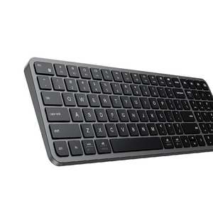 Tastiera con tastiera numerica Multi-dispositivo ricaricabile e connessione stabile di dimensioni compatte tastiera Wireless per computer portatile Mac