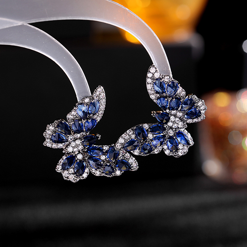 Gun black and blue zirconium large
